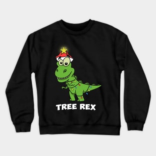 Tree Rex Funny T-Rex Christmas Crewneck Sweatshirt